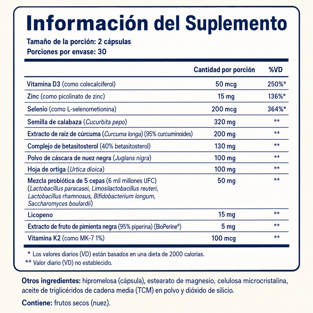 Prosten - El suplemento natural para la próstata, la vejiga, el descanso y la vitalidad del hombre.