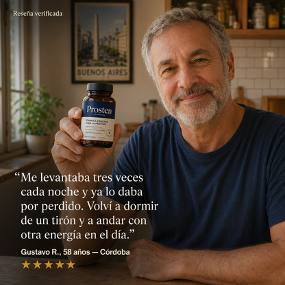 Prosten - El suplemento natural para la próstata, la vejiga, el descanso y la vitalidad del hombre.