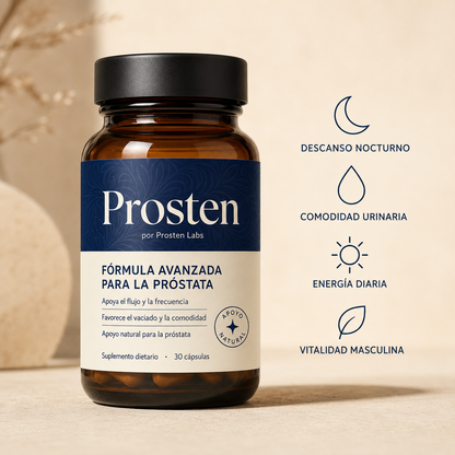 Prosten - El suplemento natural para la próstata, la vejiga, el descanso y la vitalidad del hombre.